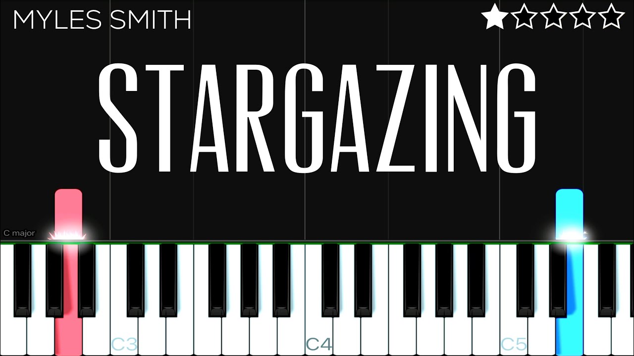 Myles Smith - Stargazing | EASY Piano Tutorial