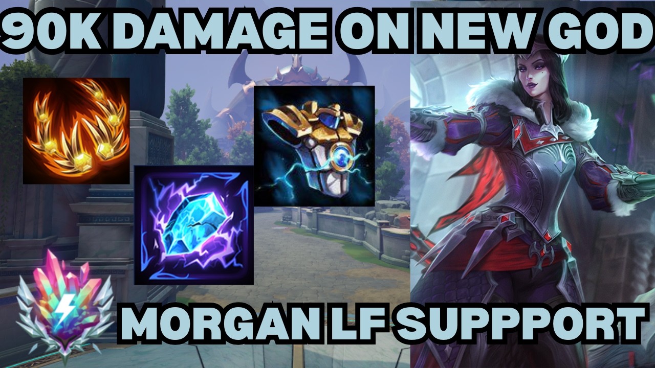 90K DAMAGE ON NEW GOD + NEW STARTERS ON DUO - Morgan Le Fay Support Smite 2 Gameplay