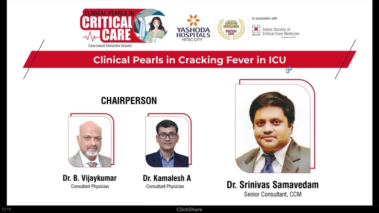 Clinical Pearls in Cracking Fever in ICU | Yashoda Hospitals Hyderabad