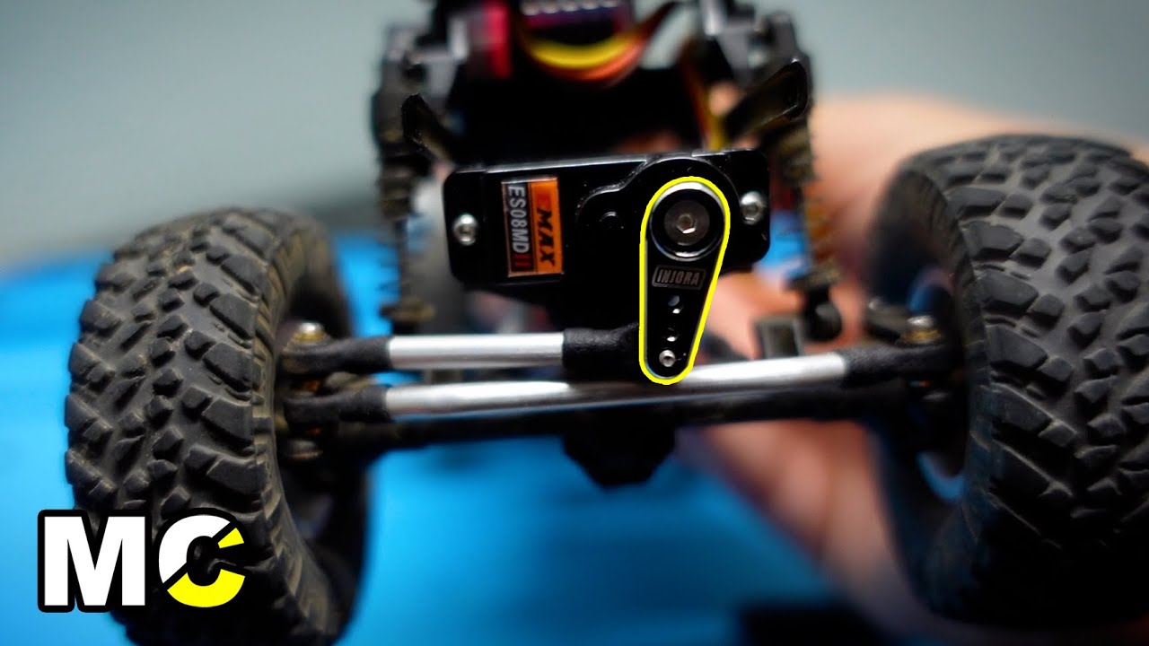 Axial SCX24 Gladiator Injora CNC Servo Arm  Ep. 4