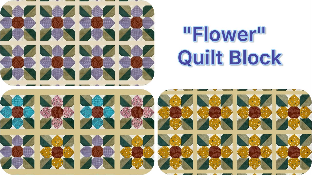 Flower Easy Quilt Block SHOCKINGLY Simple for Patchwork Newbies