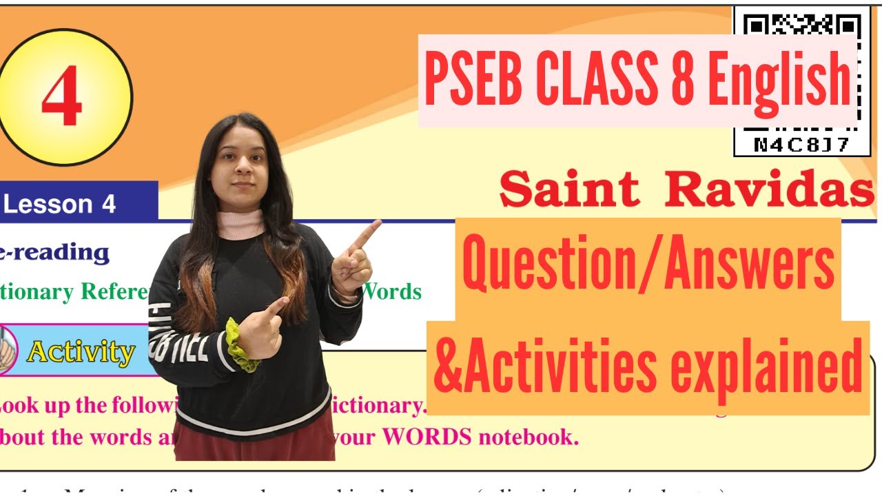 Class 8 PSEB English Chapter 4 | Saint Ravidas | Full Chapter Explanation | My English Companion