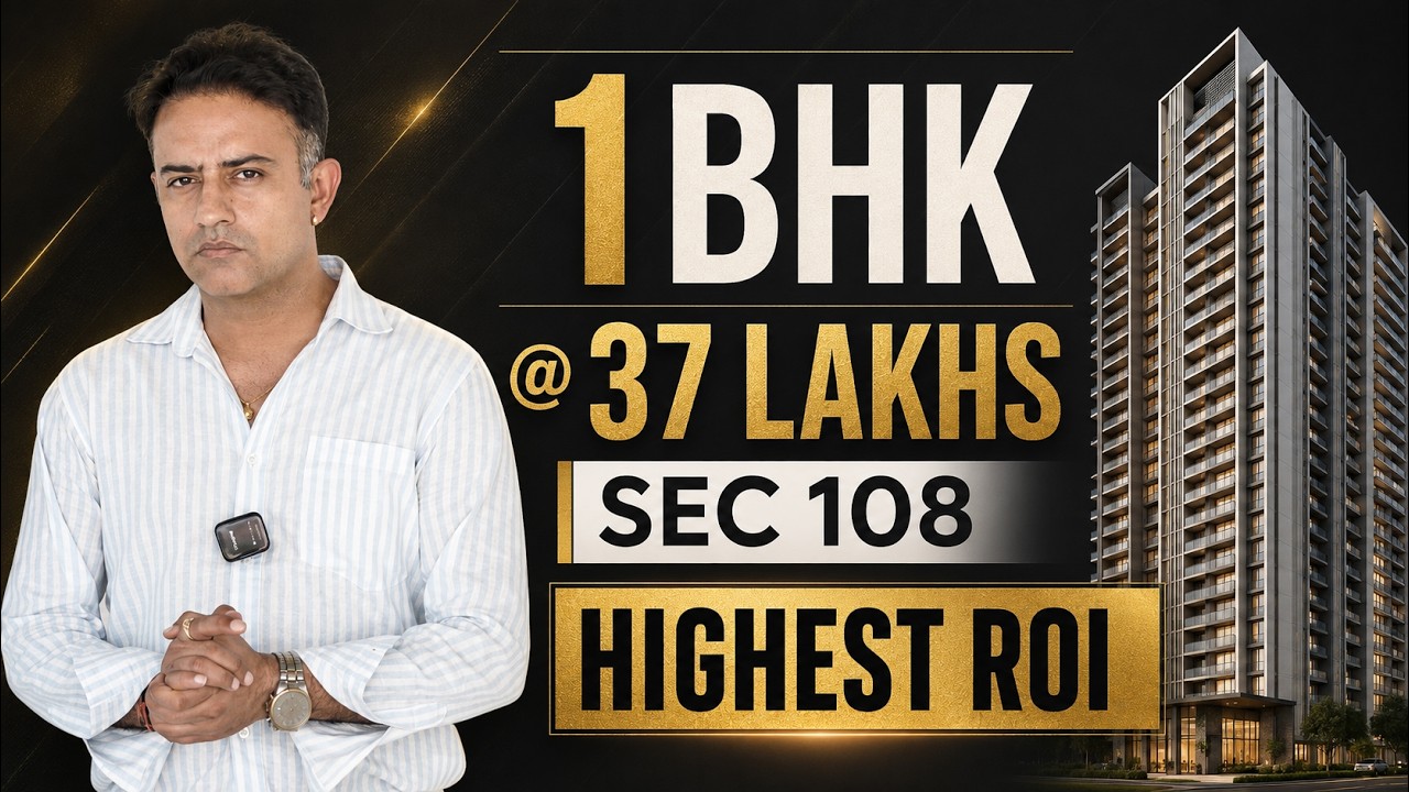 1BHK in Gurgaon @ ₹37 Lakhs!! Sector 108 | High ROI Investment Opportunity