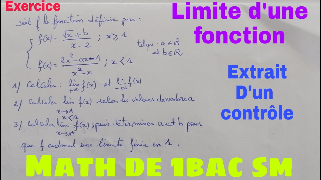 limite dune fonction .....math de 1bac sm