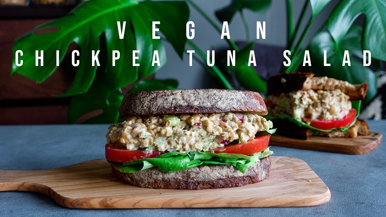 BEST EVER VEGAN TUNA SALAD | Chickpea Tuna Salad Sandwich | Chickpea Tuna