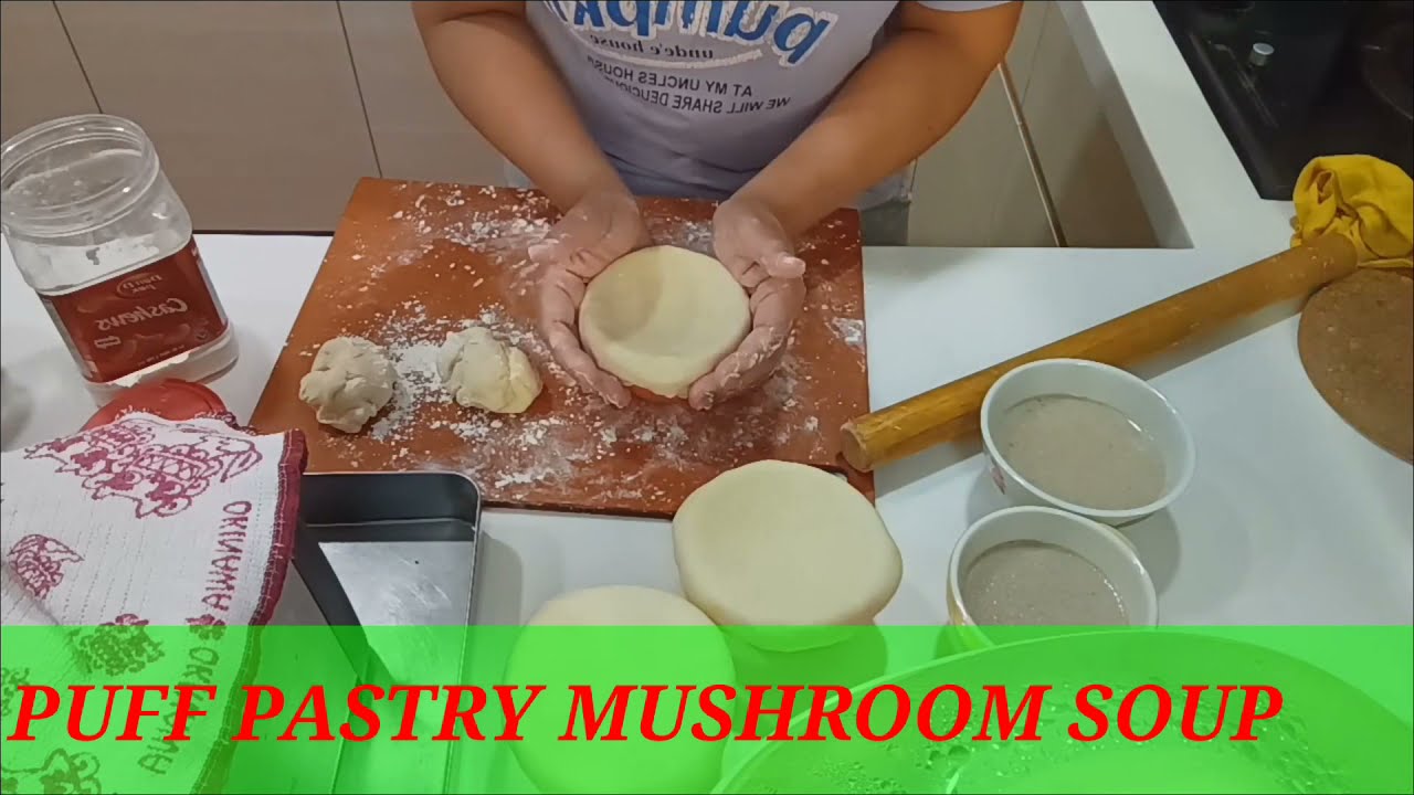 HOW TO MAKE PUFF PASTRY CREAMY MUSHROOM SOUP