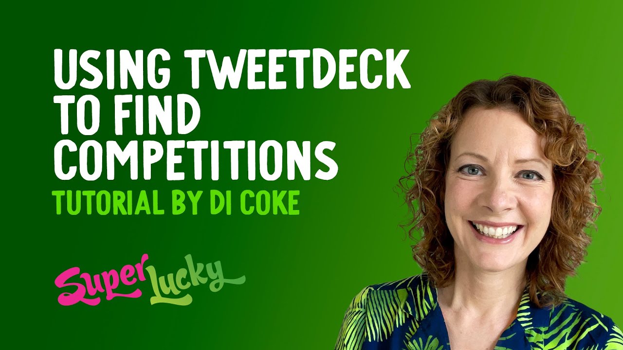 Using Tweetdeck to find competitions on Twitter