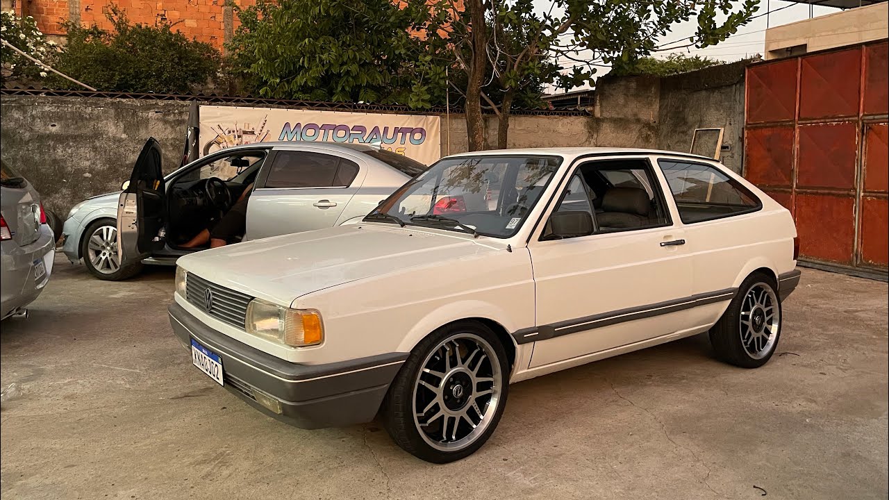 Fiz uma suspensão fixa para o gol g1 e não reduzi mola fiii. Veja como fiz para ficar pneu paralamas