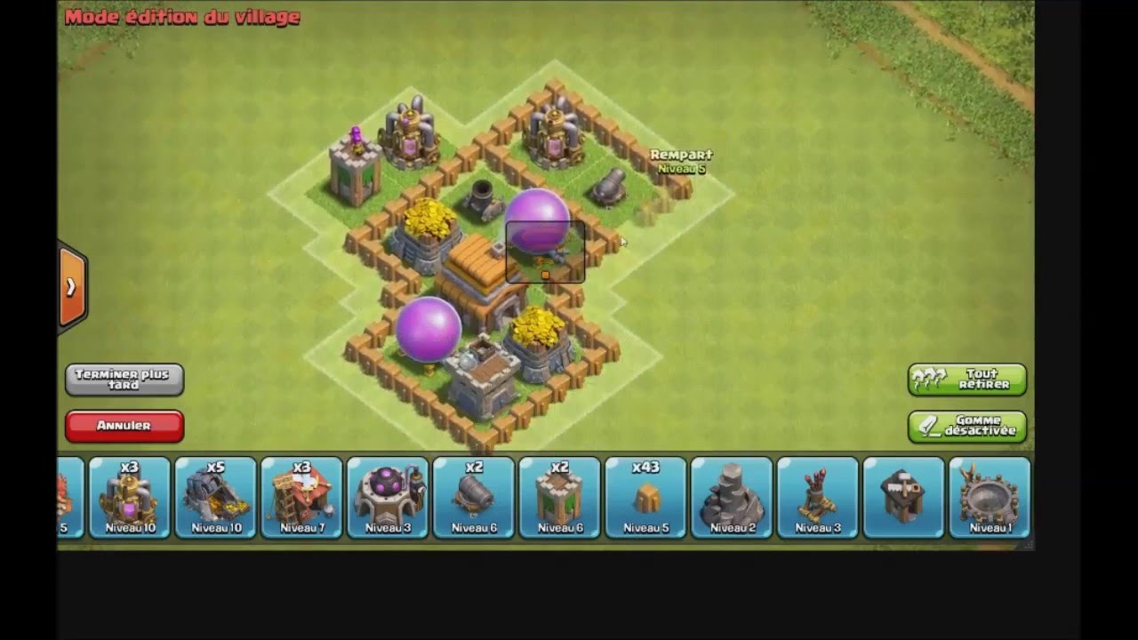 Clash Of Clan | D&eacute;fense HDV 5 ! [2016]