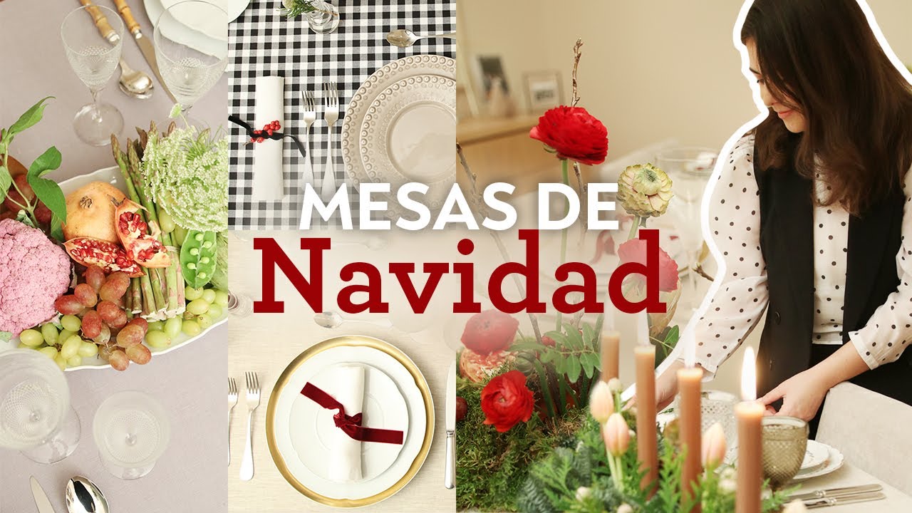 4 Mesas de Navidad | DIY e ideas de decoraci&oacute;n