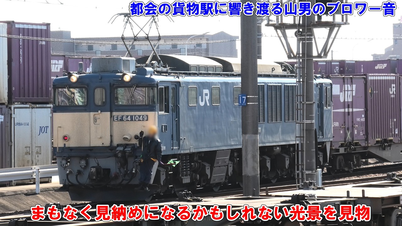 【貨物列車ウォッチ】名古屋貨物ターミナル駅でEF64が牽引するコンテナ貨物列車などを見物【2026年2月21日】