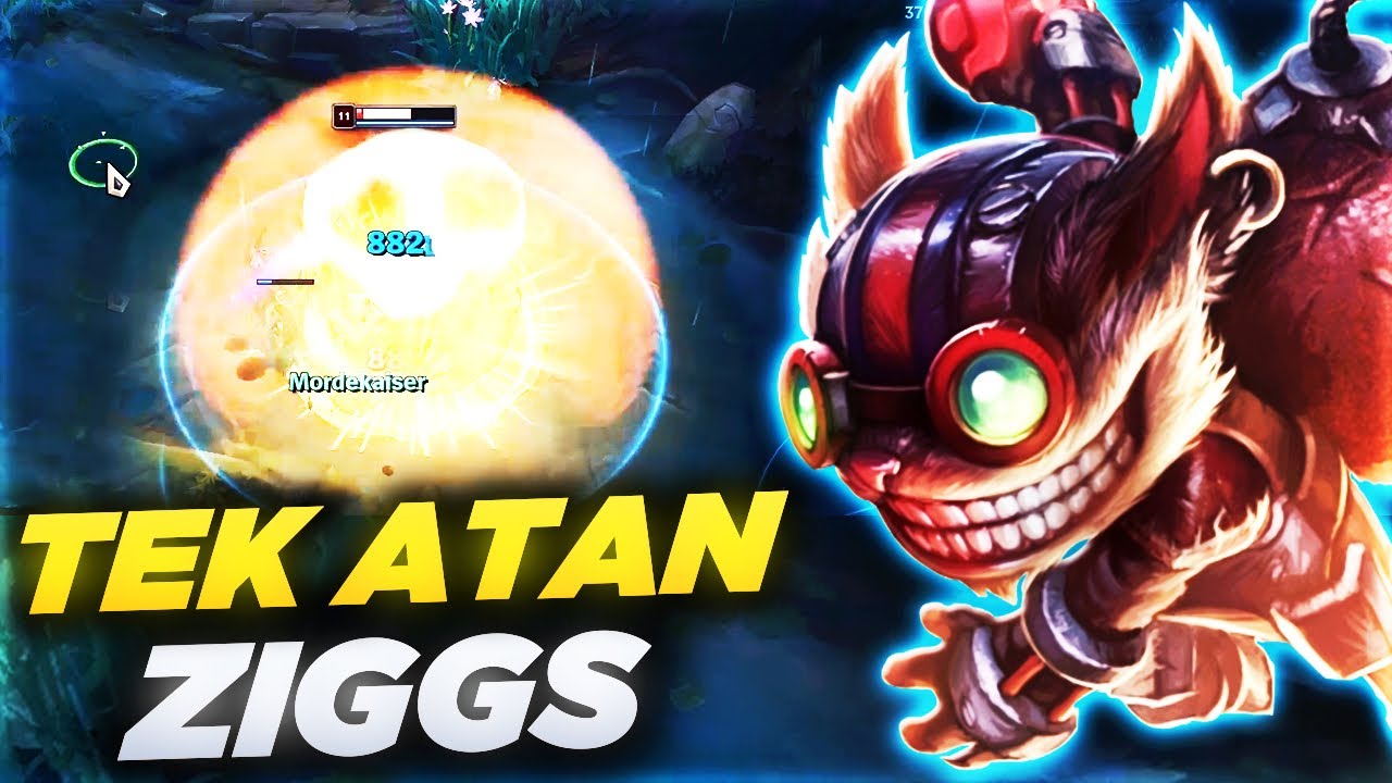 TEK ATAN ZİGGS NASIL OYNANIR ? | NORMAL SALDIRI İLE KULEYE 1K HASAR ATMAK!! | ZİGGS ÖĞRETİCİ OYNANIŞ