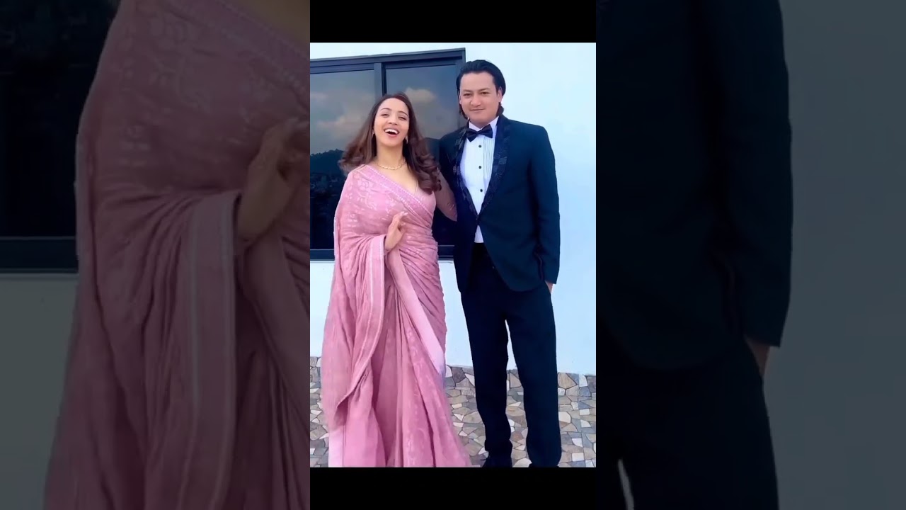 Actor Salon Basnet & Air Hostess Karishma Kc. 💙 #SalonBasnet #karishmakc