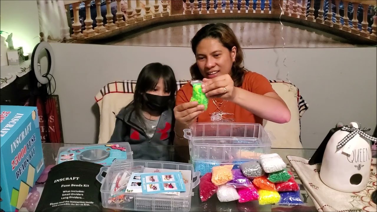 Inscraft 25000 fuse beads unboxing