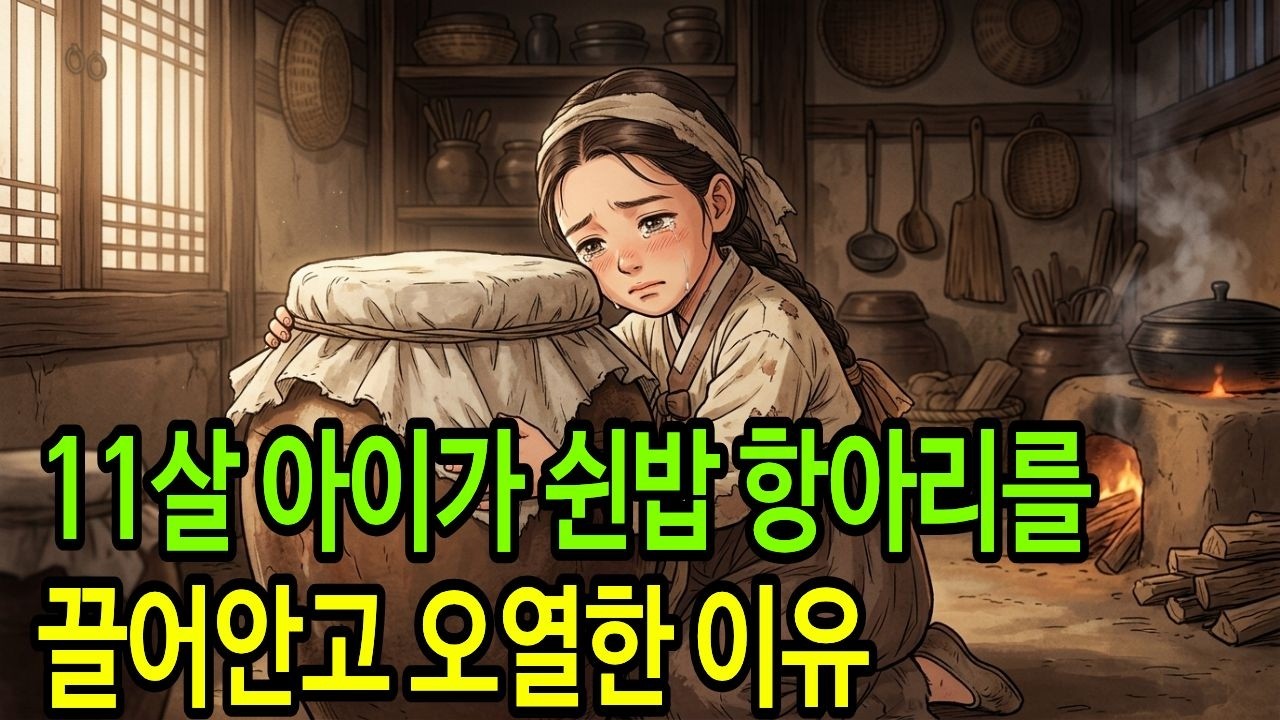 쌀 세 가마니 값으로 팔린 11살 소녀가 사흘간 항아리를 안고 있던 이유
