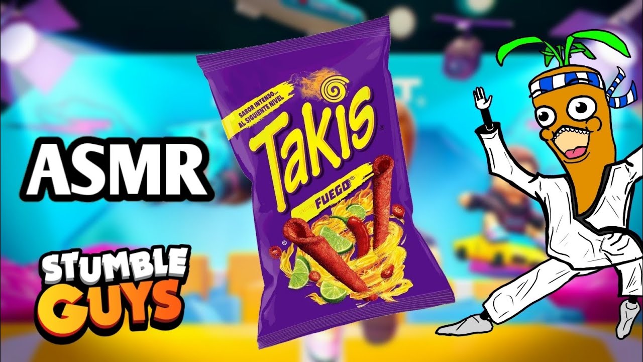 COMIENDO TAKIS 🌶 JUGANDO STUMBLE GUYS 💤 ASMR