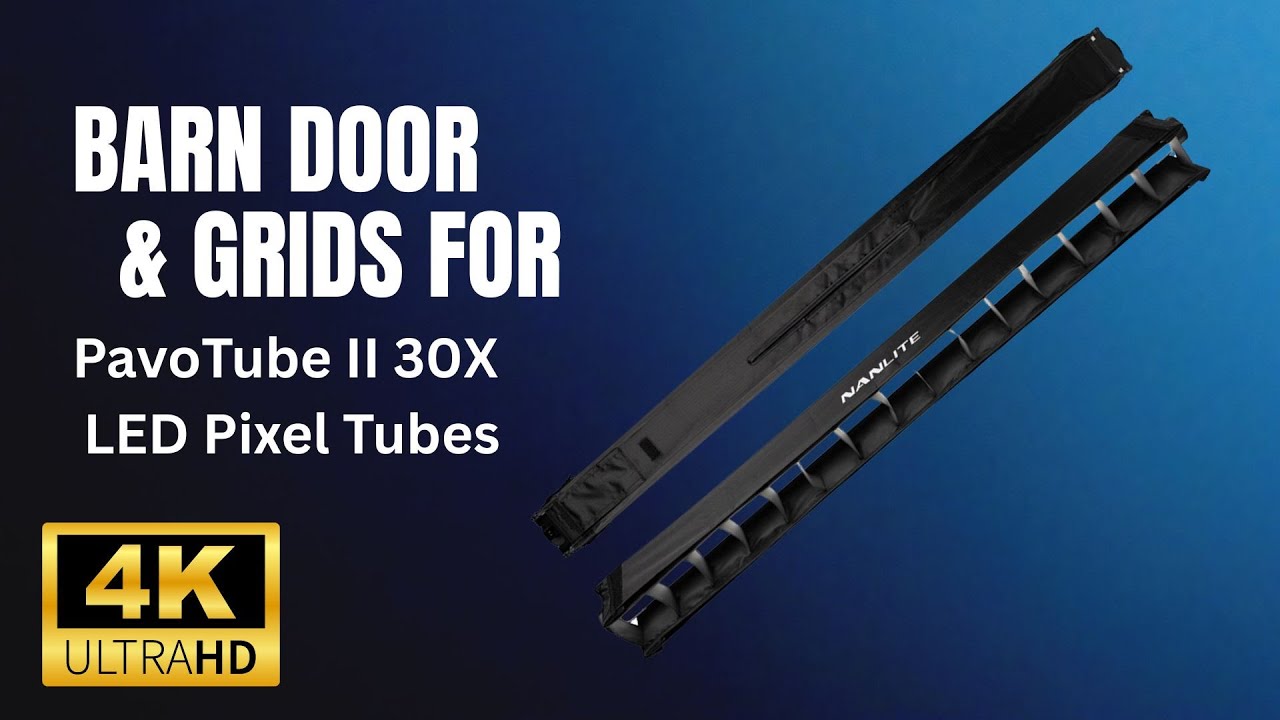 Nanlite Barndoors & Grid Unboxing for PavoTube II 30X 