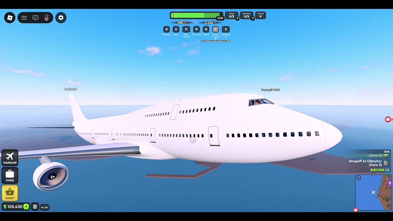 Flight World New Jumbo Jet Boeing 747 400 Queen Of Skies Roblox