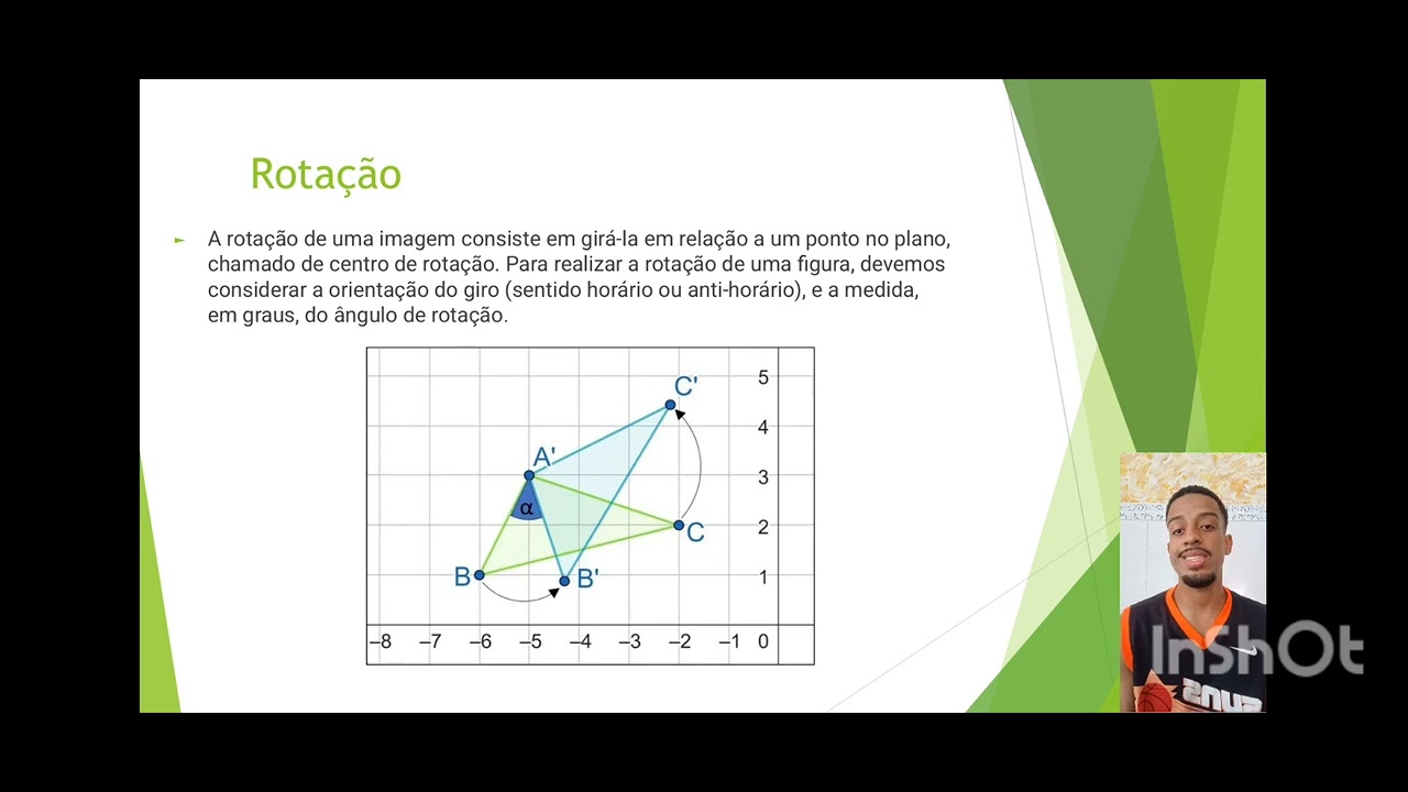 Transformações geométricas-isometria/ rotação 