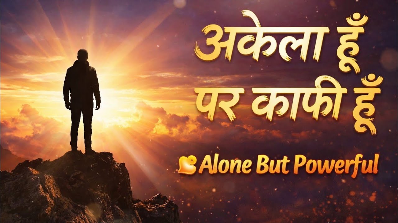 खुद पर भरोसा जगाने वाला गीत 🔥| अकेला हूँ पर काफी हूँ | Powerful Motivational Song | Alone But Strong