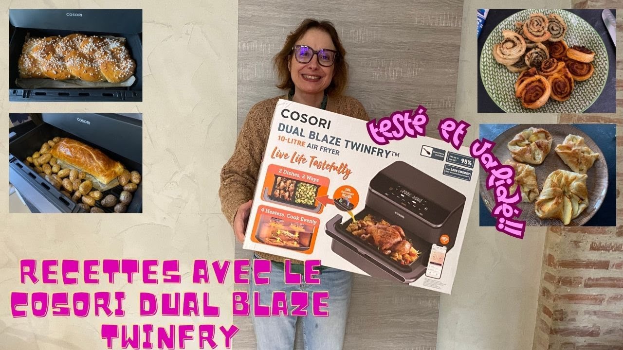Recettes avec le Cosori dual blaze twinfry !! Faire à manger devient encore plus rapide !!