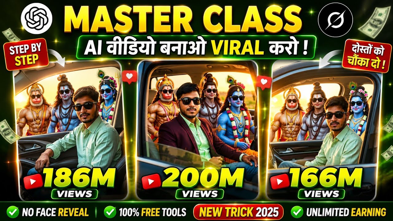 AI Master Class: ChatGPT & Grok Ai  Se Viral Images Or Video Banana Seekho 🚀