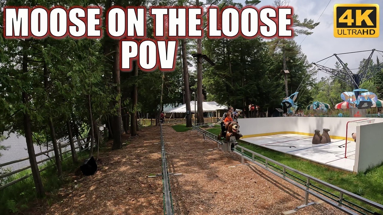 Moose on the Loose POV (4K 60FPS), Santa's Village Pony Trek Ride | Non-Copyright