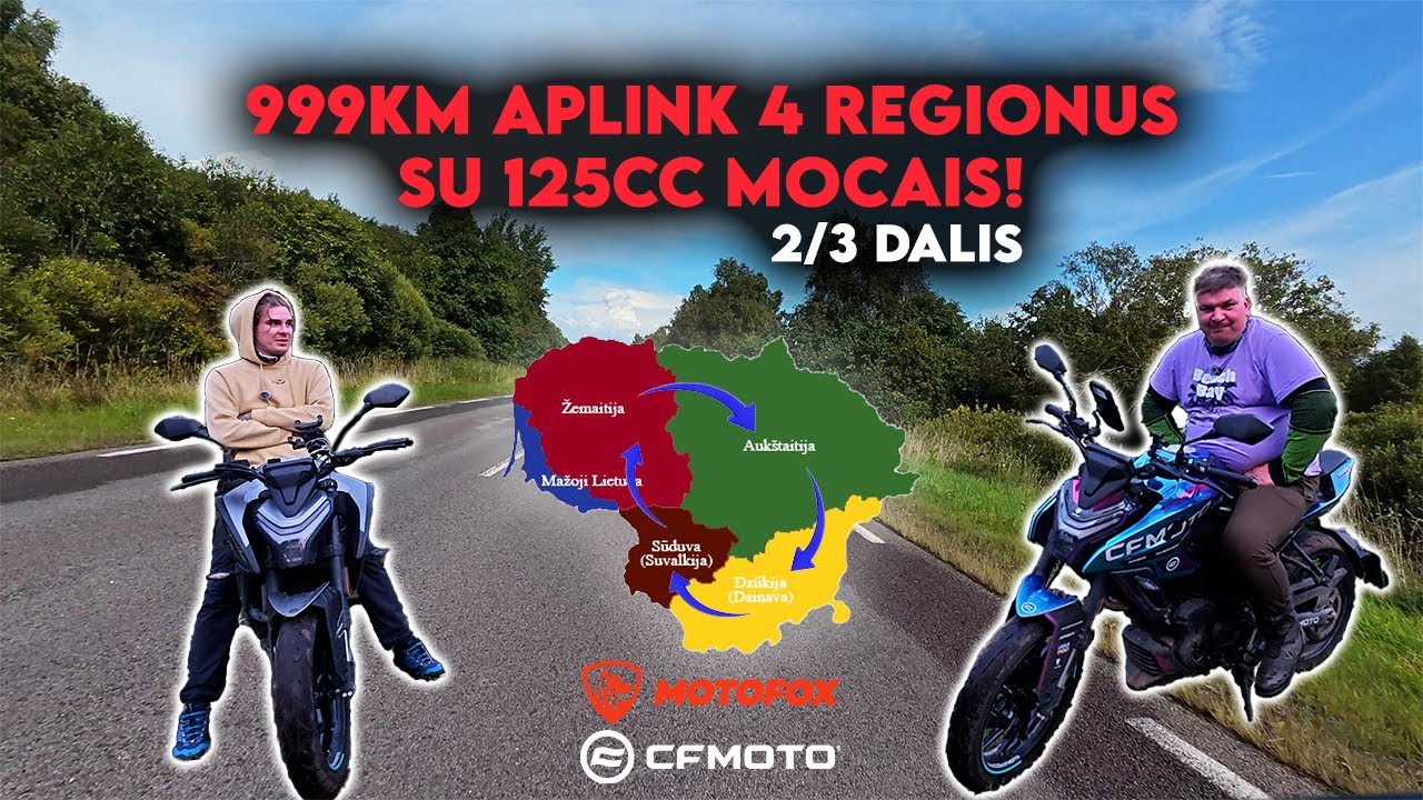 Mano kelione su CFMOTO 125NK ....999km aplink lietuva nr2