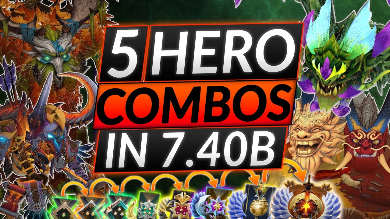 TOP 5 BROKEN Hero Combos in Dota 2 Patch 7.40b (INSANE SYNERGIES)