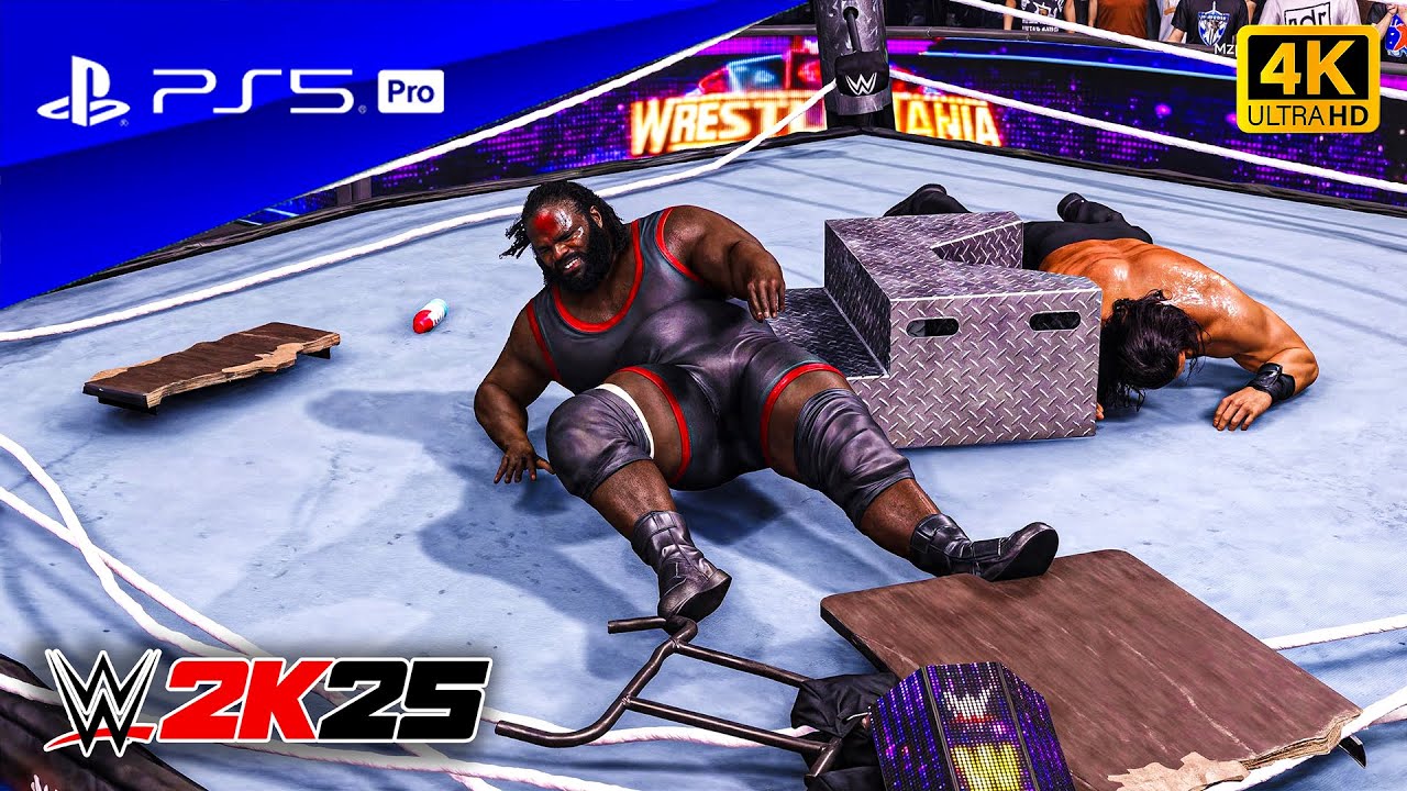 WWE 2K25 — Марк Генри против Великого Кали — Удивительный матч на Wrestlemania Xl | PS5™ Pro [4K60]