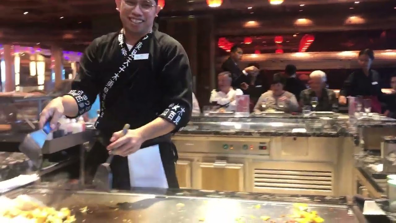 Teppanyaki restaurant Japonais sur le  navire Costa Diadema