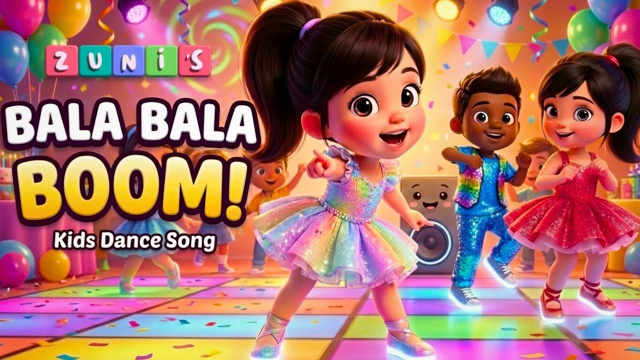 Bala Bala Boom | Танцевальная зарядка для детей | Веселые песни Zuni World