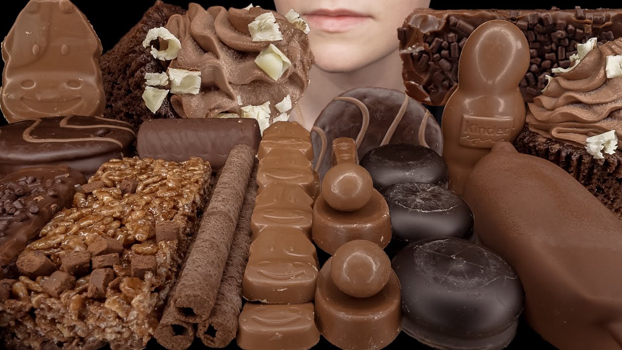 ASMR Chocolate Desserts *Magnum Dove Ice Cream, Cream Cake, Maltesers Kinder, Marshmallow Cookie 먹방