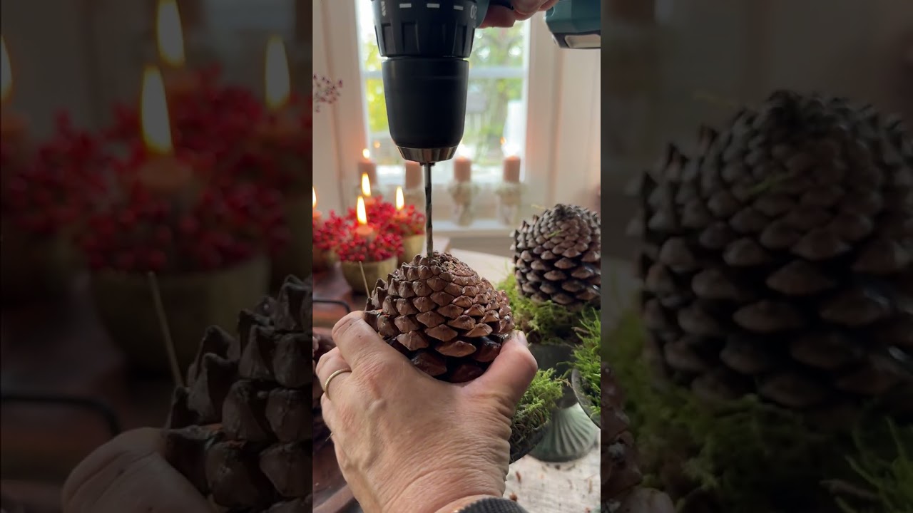 DIY - Adventkranz mit den wundersch&ouml;nen Maritima Zapfen 🤎