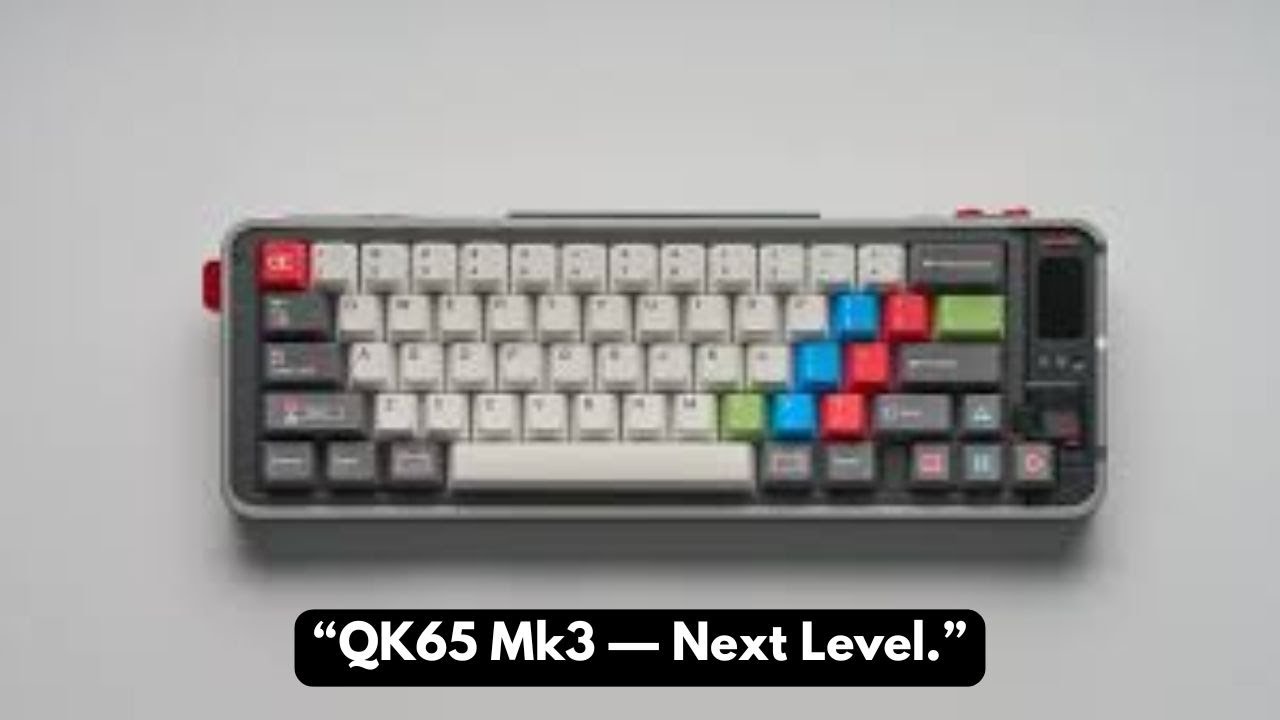 Qwertykeys QK65 Mk3: игровая ретро-клавиатура с умным дисплеем всего за $199!