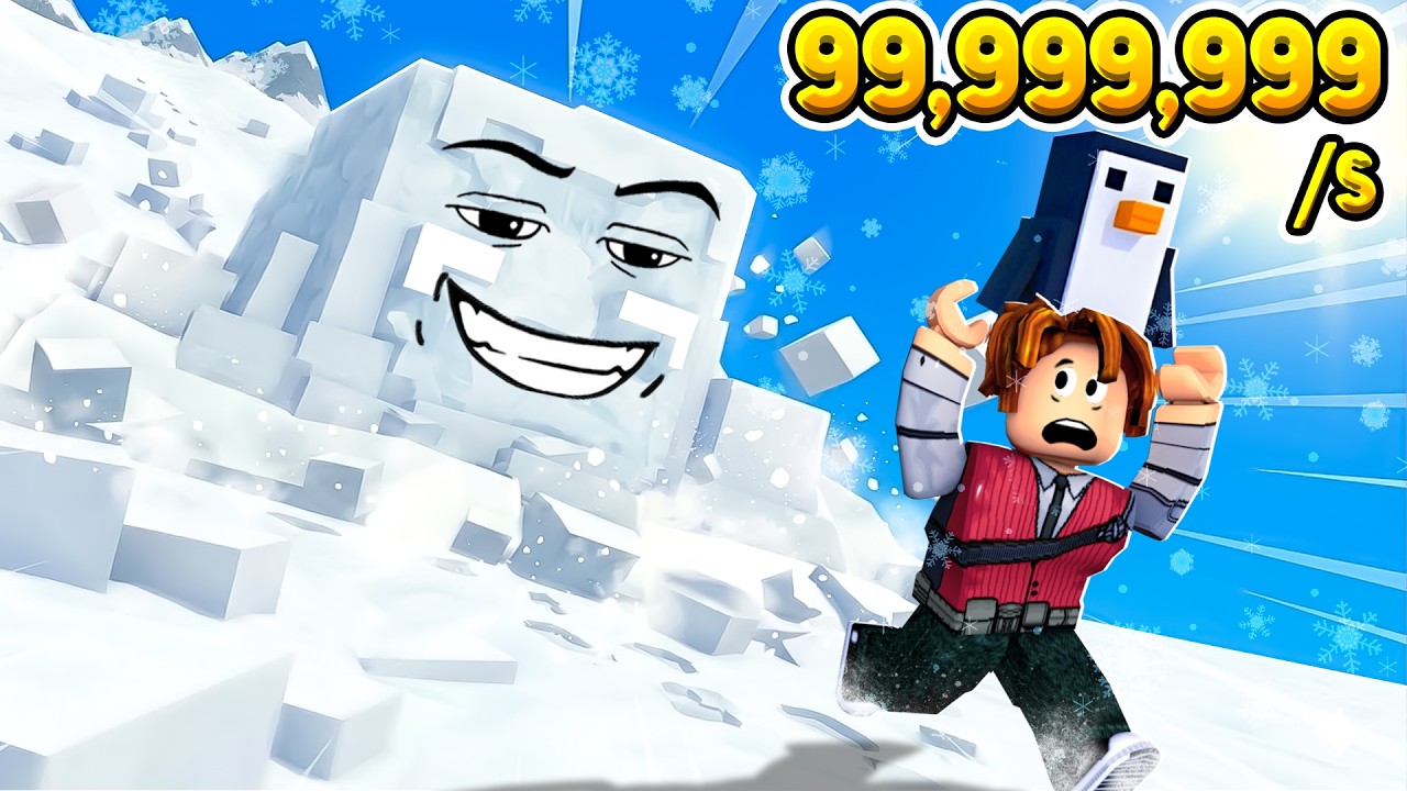 SALVEI O PINGUIM DA MORTE! (Roblox Escape Avalanche for Penguins)