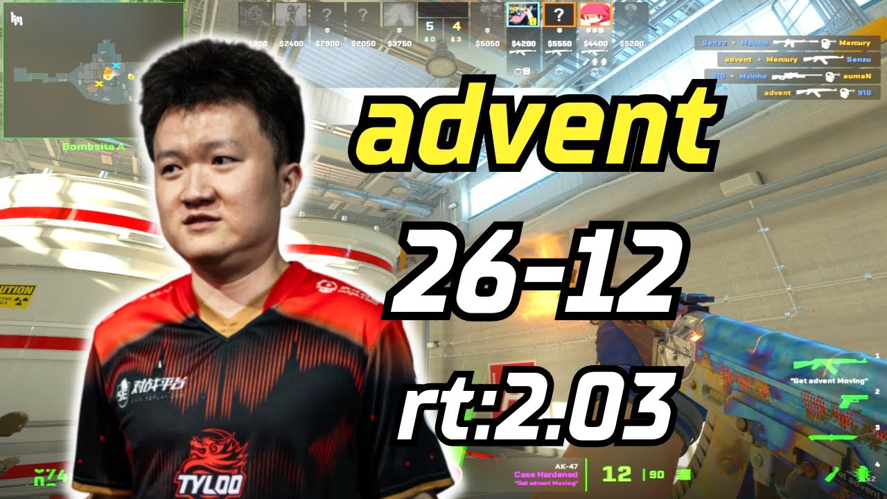 Tyloo advent (26-12) rt:2.03 vs TheMongolz (nuke) | IEM Chengdu 2024 Asia Closed Qualifier