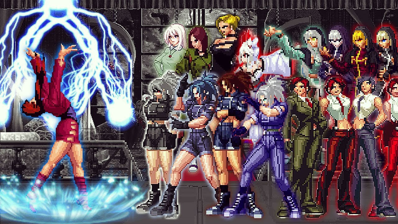 [KOF Mugen] Thunder Shermie Vs 16 Ultimate Female Fighters Team