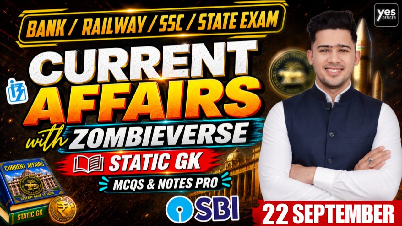 🔴22 September 2026 | Daily Current Affairs | For Bank, Insurance & SSC Exams