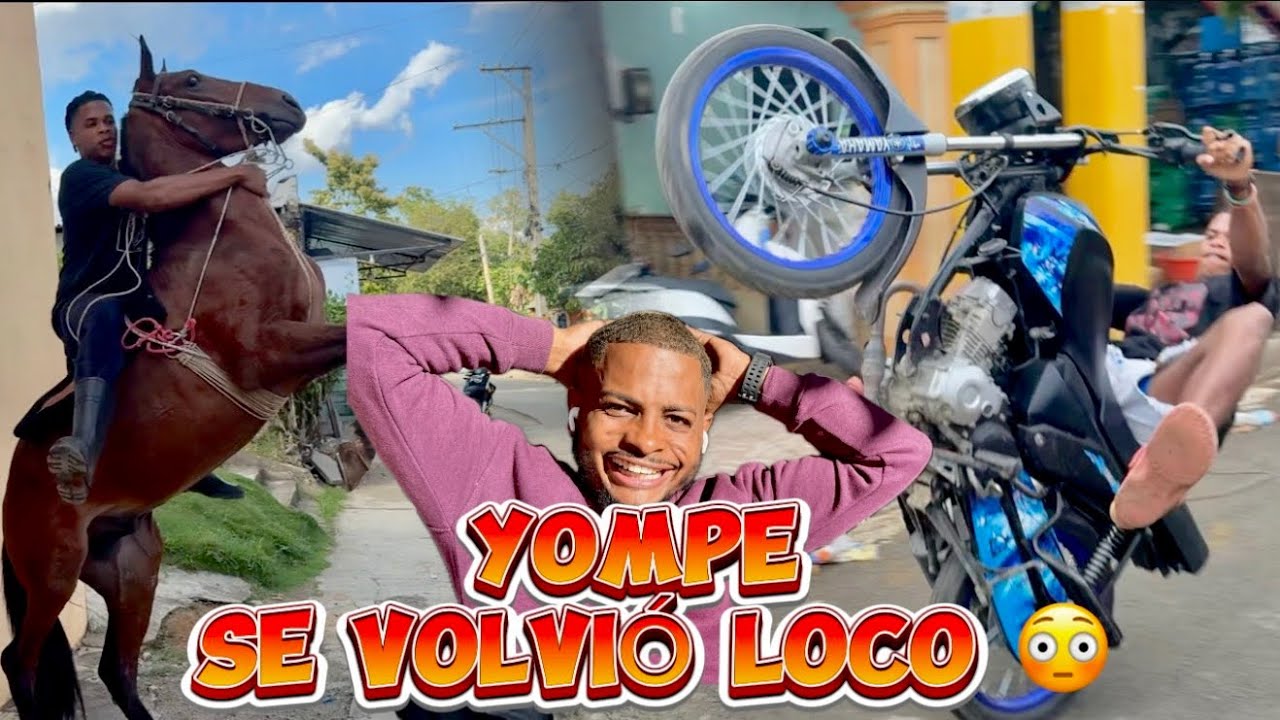 Este día empezó normal… y Yompe terminó loco en moto y caballo 🏍️🐎😳