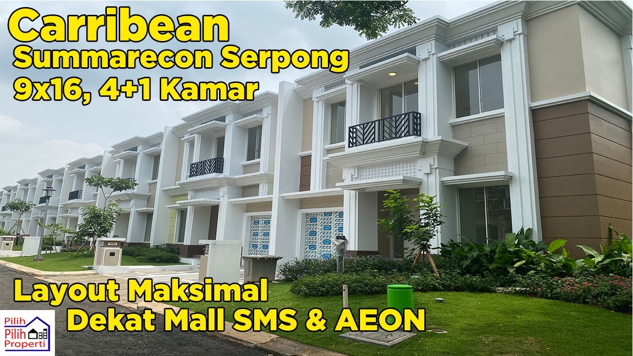 Rumah Terbaik di Summarecon Serpong Cluster Caribbean Flamingo 9x16
