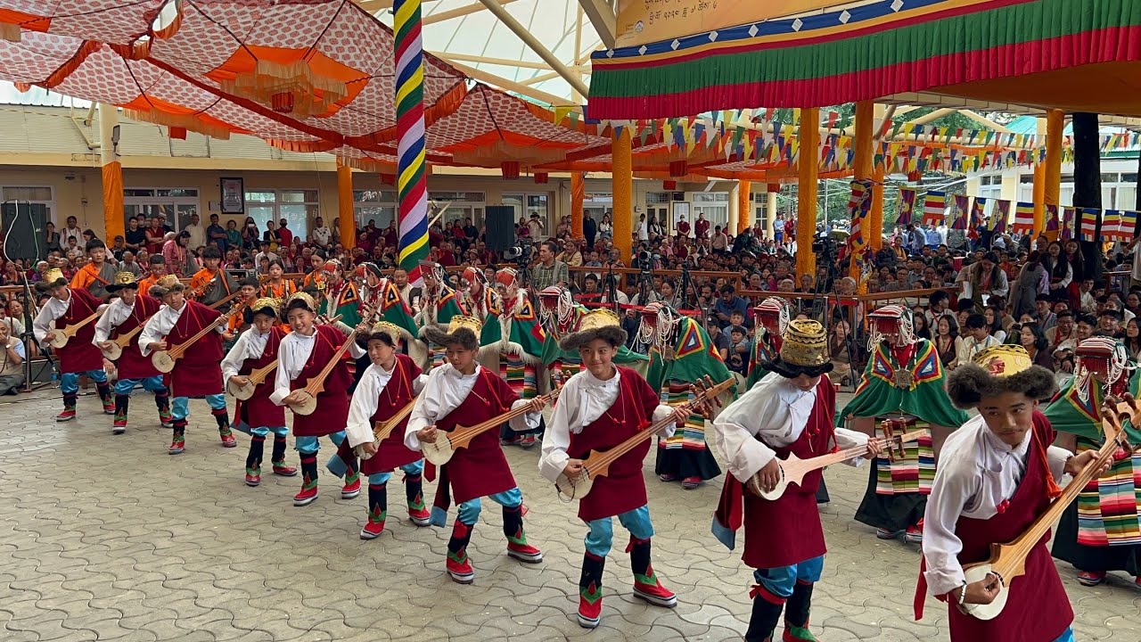 Druzin Riwo performed by students of PETOEN School during Trunkar, 2024 at Dharamsala. Tibetan.