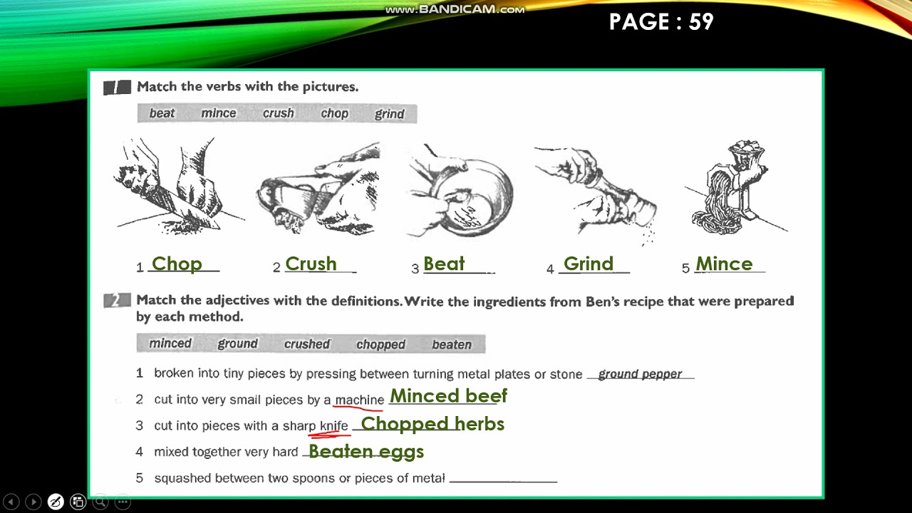 English World 7 / Unit 7 / Workbook ( 58 + 59 )
