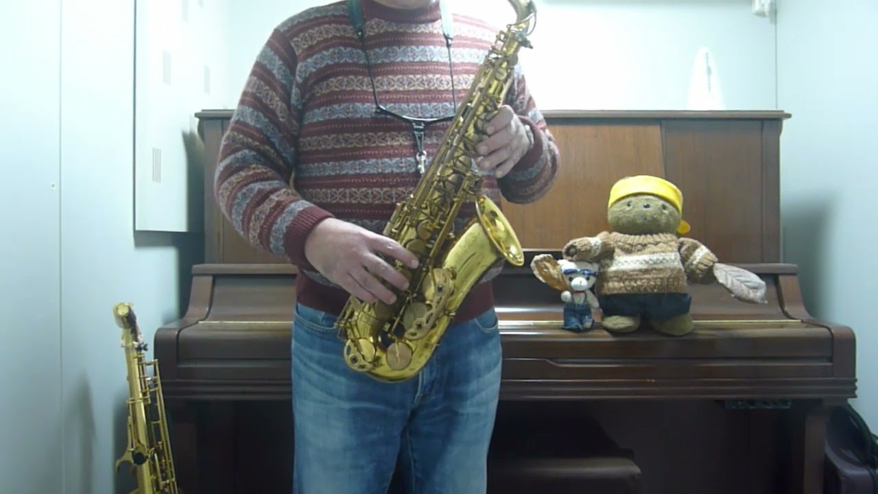 アルトサックスで演奏してみた　(落ち葉が雪に)