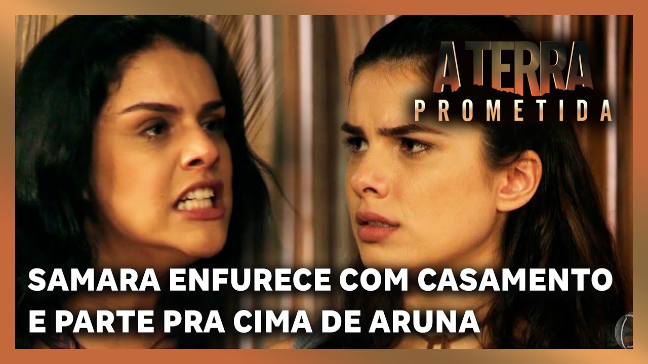 A TERRA PROMETIDA: Samara parte pra cima de Aruna após Josué comunicar casamento