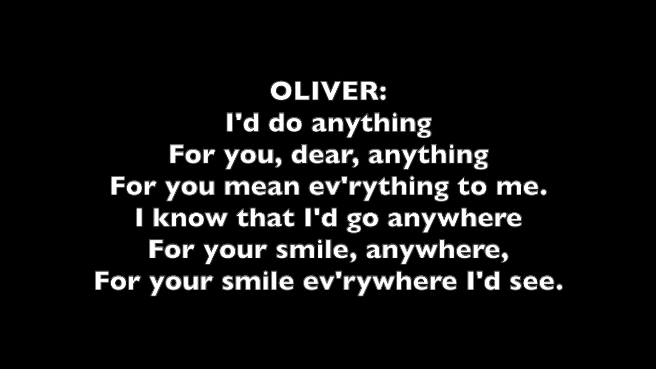 18 I'd Do Anything: Oliver Jr