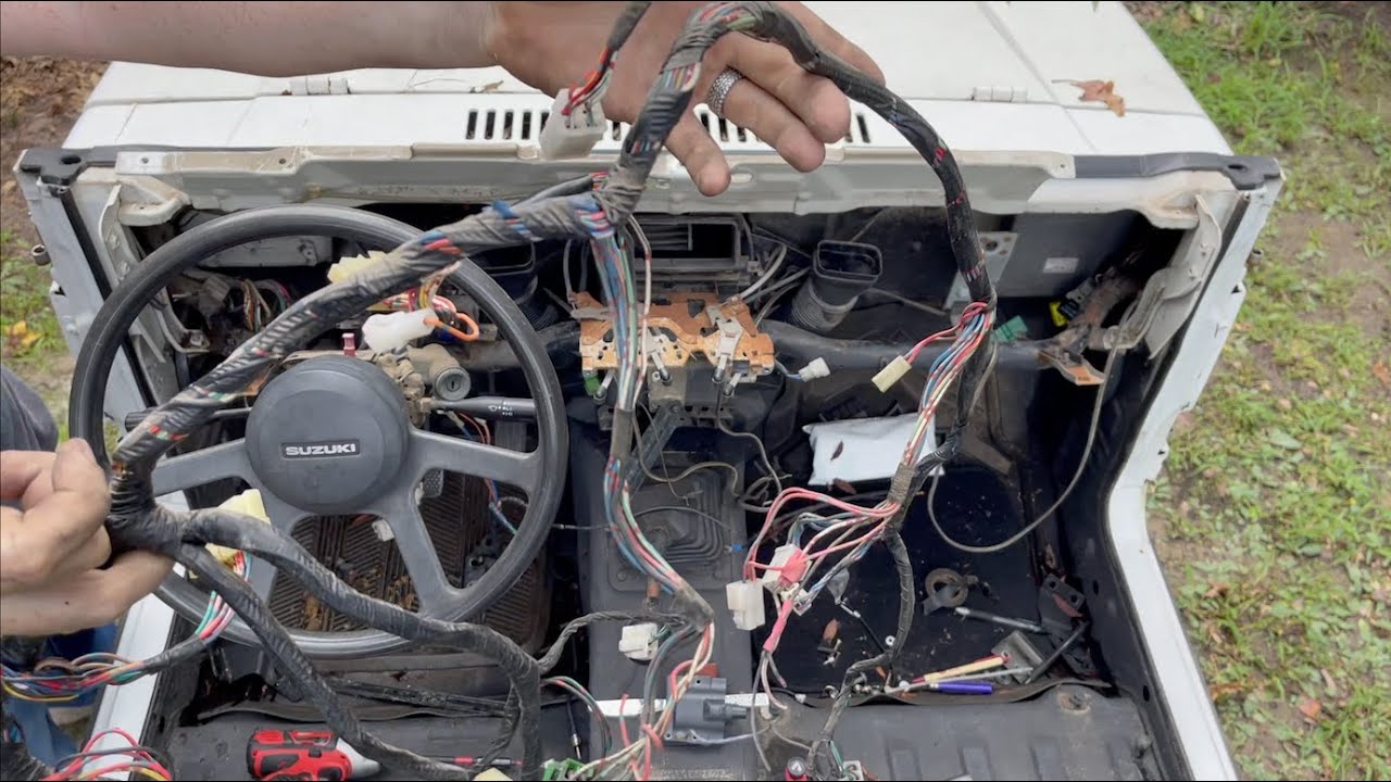 Fixing up my Samurai Pt 8 - Removing the entire wiring harness