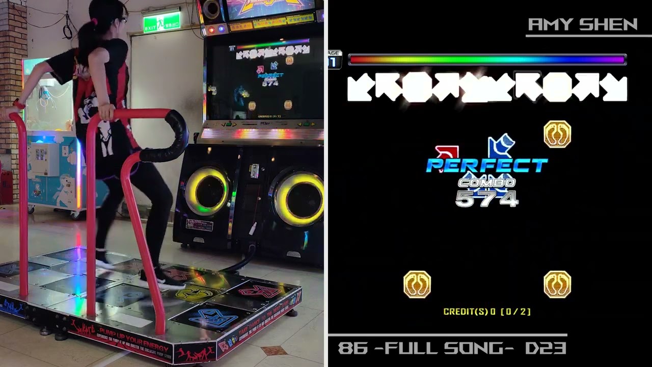 86 (FULL SONG) - D23 - [Pump It Up XX]  - PIU - by Amy Shen