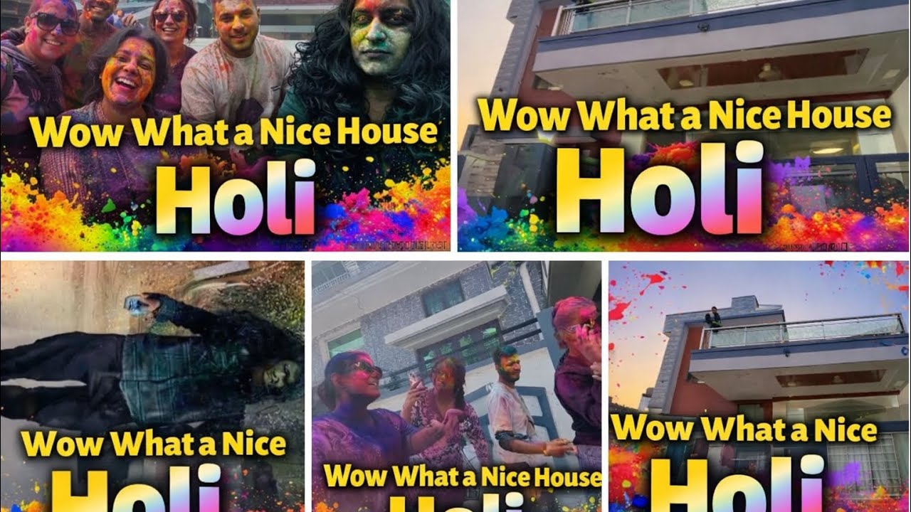Holi challenge and hometour#hometour #viralvideo #famousvloggers 