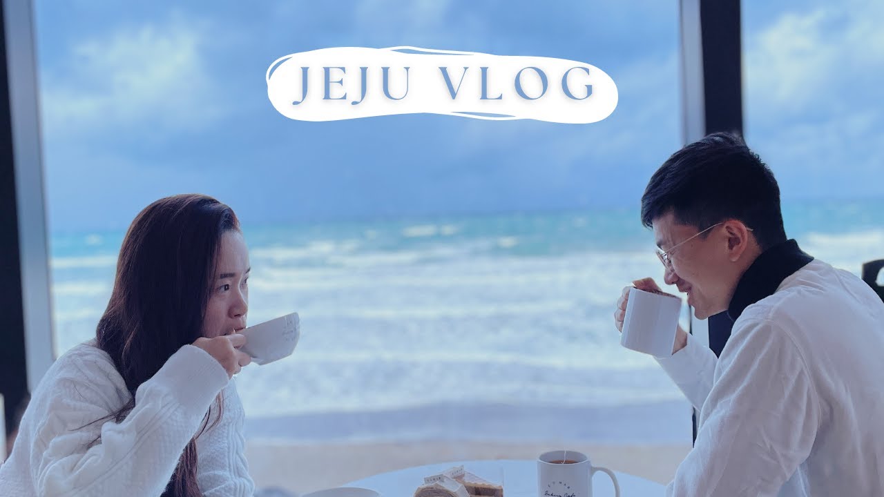 Beautiful cafe & Heavy snowfall in Jeju